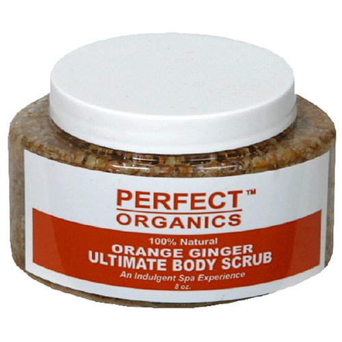 Perfect Organics Ultimate Body Scrub, Orange Ginger, 8-Ounce Jar.