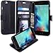 iPhone 6S Case, iPhone 6 Case, LK Luxury PU Leather Wallet Case Flip Cover with Card Slots & Stand For Apple iPhone 6S (2015) / iPhone 6 (2014) 4.7 inch, BLACK
