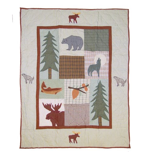 Patch Magic 36-Inch by 46-Inch Mountain Whispers Quilt Crib