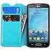 MyBat MyJacket Wallet Case with Tray for LG Optimus L90 - Retail Packaging - Blue