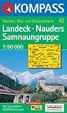 Kompass Karten, Landeck, Nauders, Samnaungruppe: Wanderkarte mit Tourenf�hrer, alpinen Skirouten und Radrouten. GPS-tauglich - 