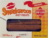 Smackaroos Diet Treats Garlic Low Carb Crackers