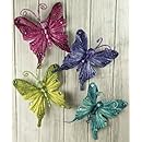 Prima Marketing Fantasy Butterflies Jewel, 2 by 2.5-Inch, 4 Per Package