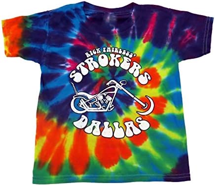 Strokers Dallas Rainbow Tie Dye Toddler Tee Shirt