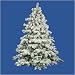 9' Flocked Alaskan Artificial Christmas Tree - Unlit