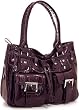 Patent ''Ellie'' Purses - Purple, Burgundy or Black & Brown