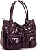Patent ''Ellie'' Purses - Purple, Burgundy or Black & Brown