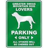  GREATER SWISS MOUNTAIN DOG LOVERS PARKING ONLY  PARKING SIGN DOG