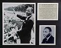 Martin Luther King Jr Picture Plaque Unframed