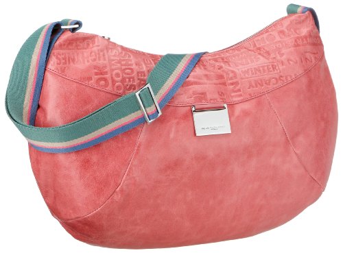 Nannini H0S Embossing Color 94842, Damen Umh&auml;ngetasche, rosa, (geranio), 45x30x4