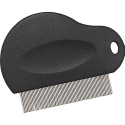 Master Grooming Tools Pet Contoured Grip Flea Comb, 3-Inch