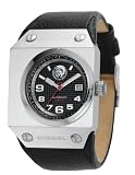 Diesel DZ9018 Gents Black Label Automatic Black Leather Strap Watch