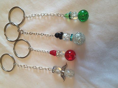 Handmade Festive Beaded Character Key Ring / Key Chain