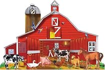 Melissa and Doug Farm Friends 32 pc Floor Puzzle :  toys puzzle farm floor puzzle melissa and doug kids children