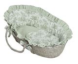 Etoile Green Moses Basket