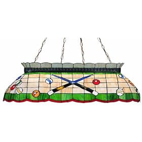 Z-Lite Z42-24-04 42-Inch 4-Light Tiffany Billiard Fixture