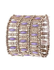 Jewelry: KARMAS CANVAS JEWELED FILIGREE BRACELET (Purple) - Karmas Canvas