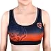 KLEW NFL Chicago Bears Women's Gradient Sports Bra, Medium, Blue