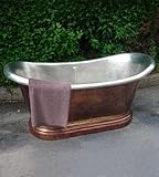 Herbeau Creations 75-inch Medicis Copper Bathtub with No Faucet Drillings 0711-58