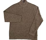 Alfani Cashmere 1/4 Zip Mock Turtleneck Sweater