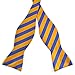 Pensee Mens Self Bow Tie Gold Stripe Jacquard Woven Silk Bow Ties-Various Colors