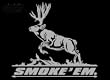 Smoke Em Upstream Images Silver Vinyl Wildlife Car Truck Window Decal Sticker