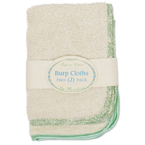 Bumkins Organic Cotton Burp Cloth 2-Pack - Sage