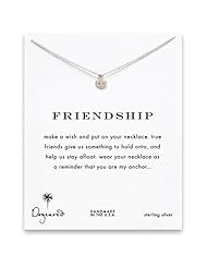 Dogeared Friendship Anchor Necklace, Sterling Silver