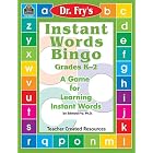 Click here to buy  Instant Words Bingo: A Game for Learning Instant Words by Dr. Fry  by TEACHER CREATED RESOURCES.