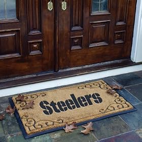 39 NFL Pittsburgh Steelers Football Logo Doormat by 
