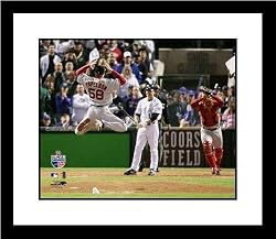 Jonathan Papelbon and Jason Varitek Boston Red Sox MLB Framed 8x10 Photograph 2007 World Series Cele