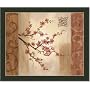 Cherry Blossom Branch Asian Decor I Art Print Framed
