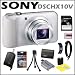 Sony Cyber-shot DSC-HX10V 18.2MP Digital Camera with 16x Optical Zoom and 3.0-inch LCD in Silver + Sony 16GB SDHC + 2 Sony Cases + Replacement Battery Pack + Mini HDMI Cable + Accessory Kit