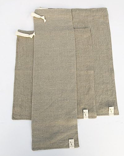 100% Pure Linen Bread Bag, Medium Natural, Rustic with French Interior Seams, Reusable Food Storage, Housewarming, Party, Wedding Gift