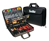 Xcelite TCS100ST Soft-Sided Rugged Cordura Tool Case with Tools, 17" Length, 12" Width, 3-1/4" Height