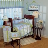 CoCaLo Baby Elephant Parade 4 Piece Crib Bedding Set