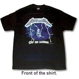 Metallica RIDE THE LIGHTNING Album Cover T Shirt