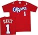 Baron Davis Los Angeles Clippers Adidas Name and Number T Shirt