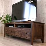 アジアン家具 アジアン チーク TV台幅120cm 40型地デジ液晶テレビ対応 G674KA ローボード テレビボードAV収納 木製 リビングボード