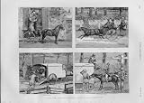 SUCCESSFUL ELOPEMENT Old Prints COMIC 1893 ROMANCE