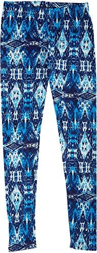 1st Kiss Little Girls Blue Diamond Leggings 6 Blue