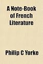 A Note-Book of French Literature