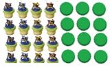 24 Teenage Mutant Ninja Turtles Cupcake Decoration Rings