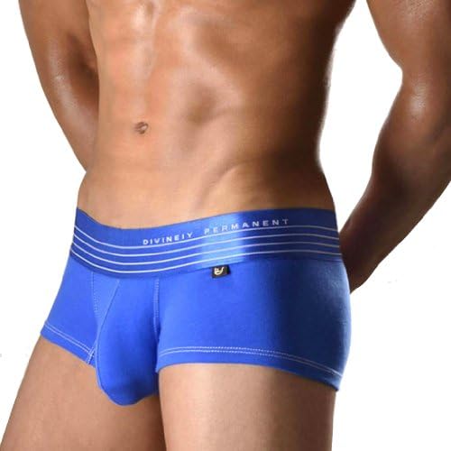Men's Boxer Briefs, DIVINEIY PERMANENT Cotton Wild Belt Hipster