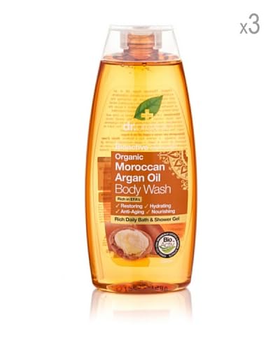 Dr Organic Set 3 Pezzi Bagno Doccia Argan 250 ml cad.