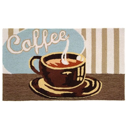 Homefires Accents Coffee Shop Indoor Rug, 22-Inch by 34-Inch