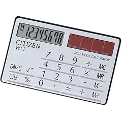 シチズン 手帳サイズ電卓(8桁表示) W11-S