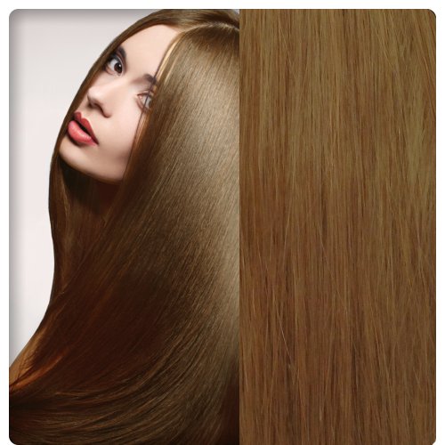 GoGoDiva Clip in Hair Extensions 100% Human Remy Hair 12 Light Golden Brown colour