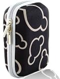 Black Pattern Hard Shockproof Camera Case for Fujifilm FinePix L55 Digital Camera