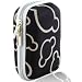 Black Pattern Hard Shockproof Camera Case for Fujifilm FinePix L55 Digital Camera